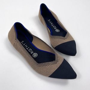 Rothy's The Point Dune Cap Toe Slip On Flats Size 8.5